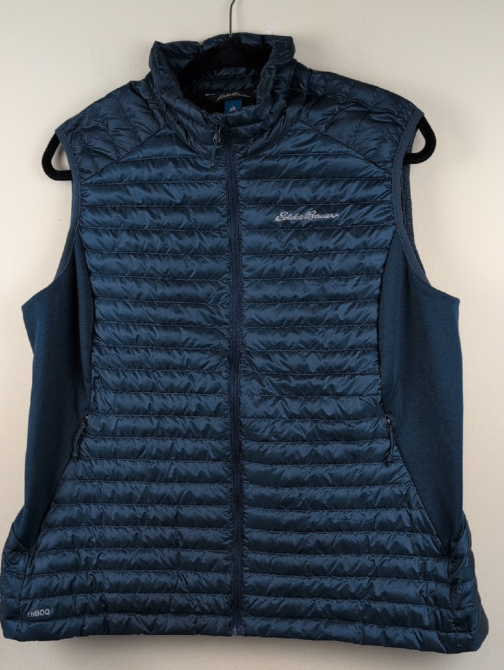 Eddie Bauer First Ascent Quilted Shell 800 Fill Down Vest  Size XL Lightweight